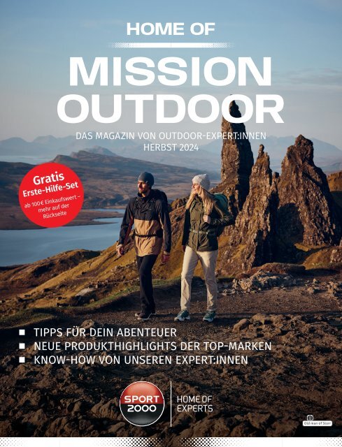 Mission Outdoor HW24 – Dein Outdoor Magazin Herbst Winter 2024