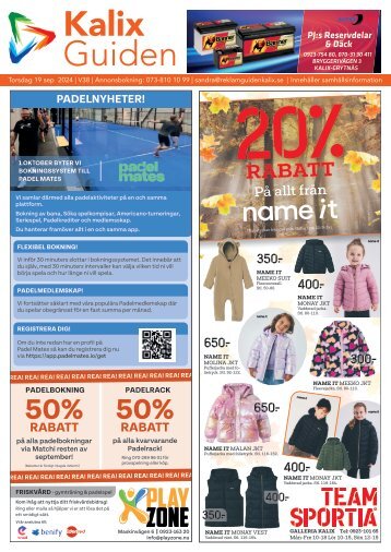 KalixGuiden vecka 38, 2024