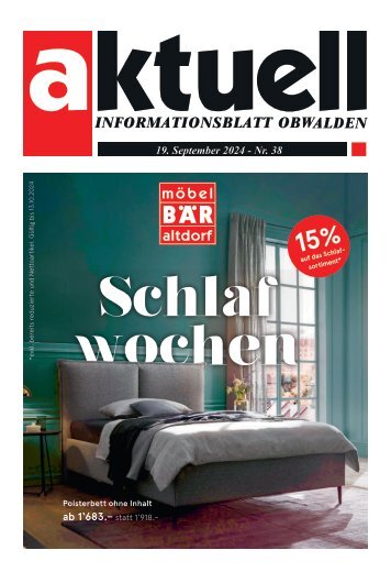 Aktuell Obwalden | KW 38 | 19. September 2024