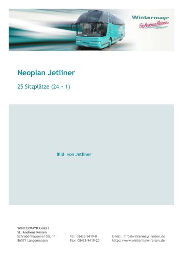 Neoplan Jetliner - Wintermayr - St. Andreas Reisen