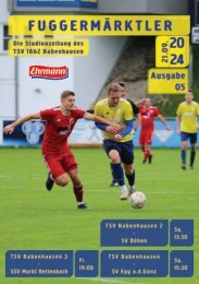 20240921 Fuggermärktler TSV 1862 Babenhausen – SV Egg a.d.Günz