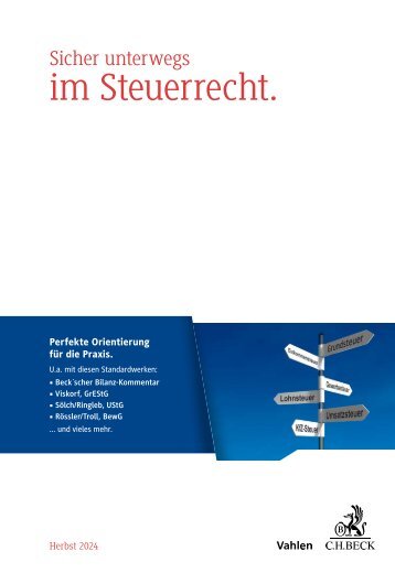 Aktuell im Steuerrecht