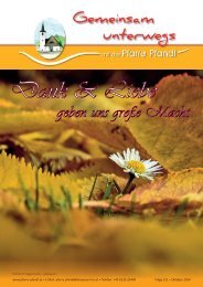 Pfarrblatt der Pfarre Pfandl - Ausgabe 211 - Dank & Liebe geben uns große Macht