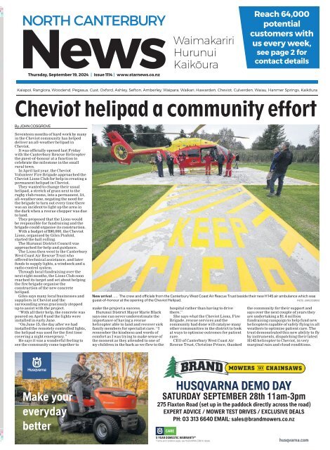 North Canterbury News: September 19, 2024