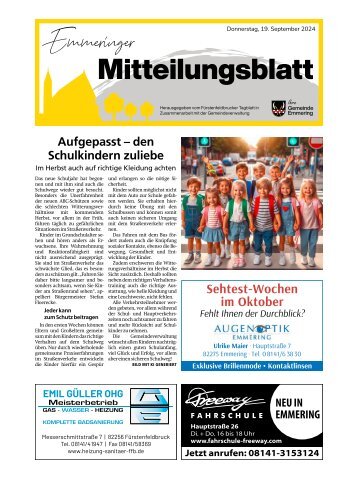 Emmeringer Mitteilungsblatt | September 2024