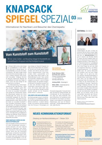 KnapsackSPIEGEL Spezial 3/2024