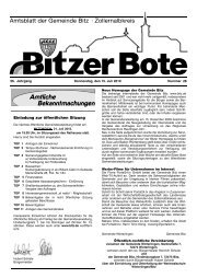 Anmeldung - in Bitz