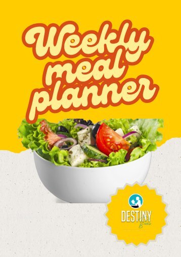 WEEKLY MEAL PLANNER