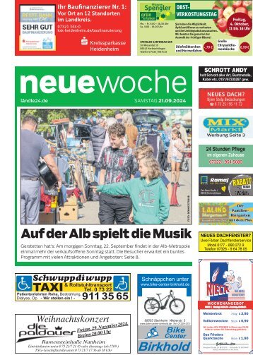 Neue Woche 21.09.2024