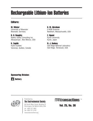 Front Matter (PDF) - ECS Transactions