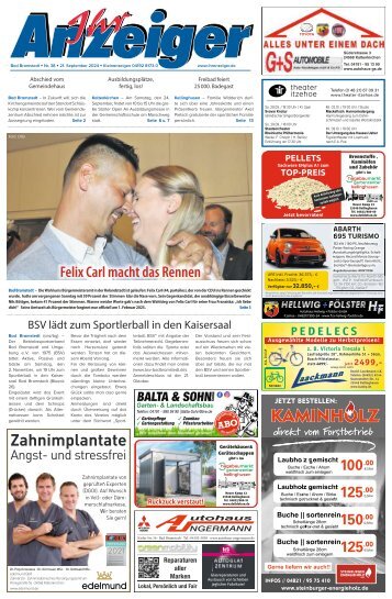 Ihr Anzeiger Bad Bramstedt 38 2024