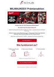 Schub-Milwaukee Prämienaktion