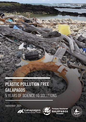 Plastic Pollution Free Galapagos: 5 Years of Science to Solutions