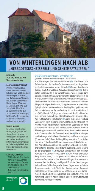 VON WINTERLINGEN NACH ALB - Klepper