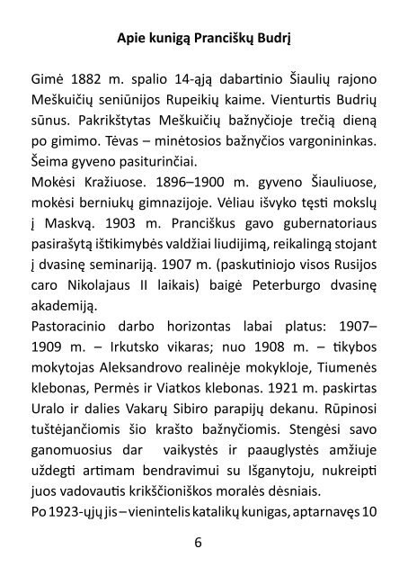 Dievo Tarnas kunigas kankinys Pranciškus Budrys