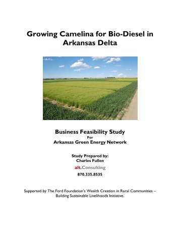 Growing Camelina for Bio-Diesel in Arkansas Delta ... - alt.Consulting