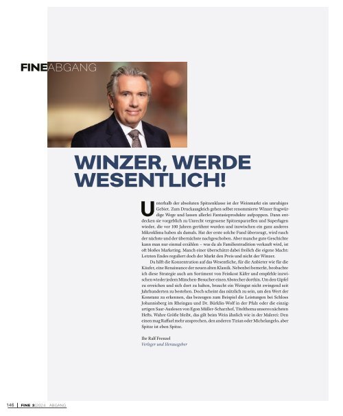 FINE - Das Weinmagazin - 66. Ausgabe - 03/2024