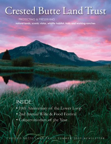 Conservationists of the Year - Crested Butte Land Trust