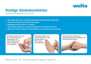 Händedesinfektion Anleitung
