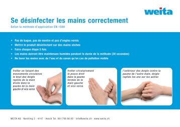 Désinfecter les mains