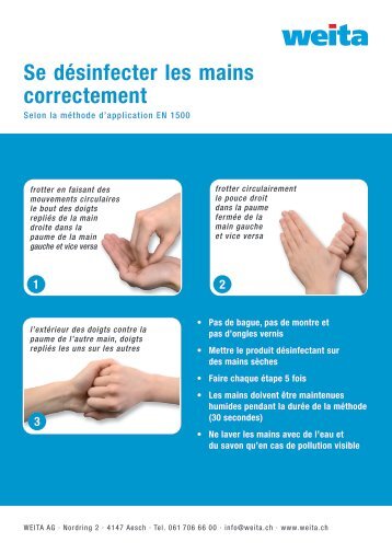 Désinfecter les mains