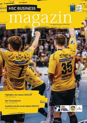 HSC 2000 Coburg Business-Magazin Saison 2024/25 Ausgabe 1