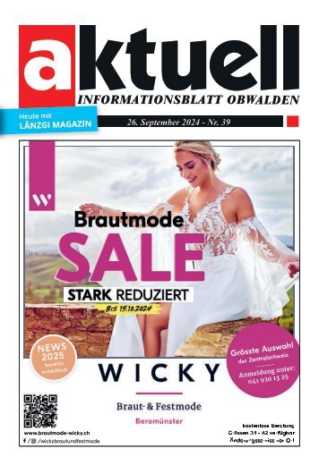 Aktuell Obwalden | KW 39 | 26. September 2024