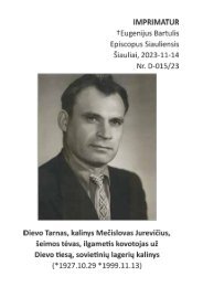 Dievo Tarnas, kalinys Mečislovas Jurevičius