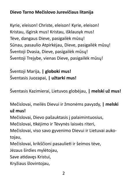 Dievo Tarnas, kalinys Mečislovas Jurevičius