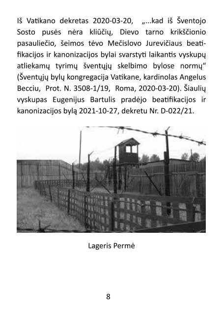 Dievo Tarnas, kalinys Mečislovas Jurevičius