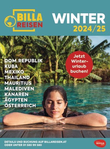 BILLA Reisen Winterkatalog 2025