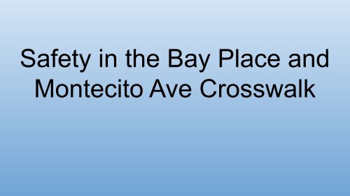 Safety in the Crosswalk 