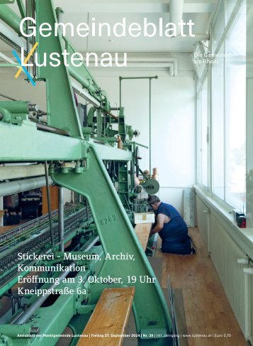 Gemeindeblatt Lustenau Nr. 39 | Freitag, 27. September 2024