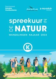 Wandelkalender najaar 2024 Koksijde-Oostduinkerke