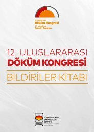 12. Uluslararası Döküm Kongresi Bildiriler Kitabı 2024