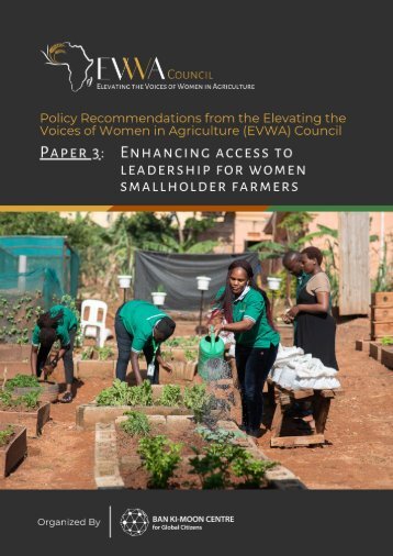 EVWA Council Policy Paper 3: Enhancing Access to Leadership For Women Smallholder Farmers