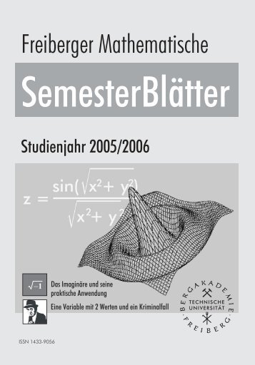6. Semesterblatt - Fakultät für Mathematik und Informatik - TU ...
