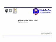WebToGo Mobile Internet GmbH - E-Plus