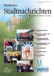 Waidhofner Stadtnachrichten März 2009 - Waidhofen an der Thaya