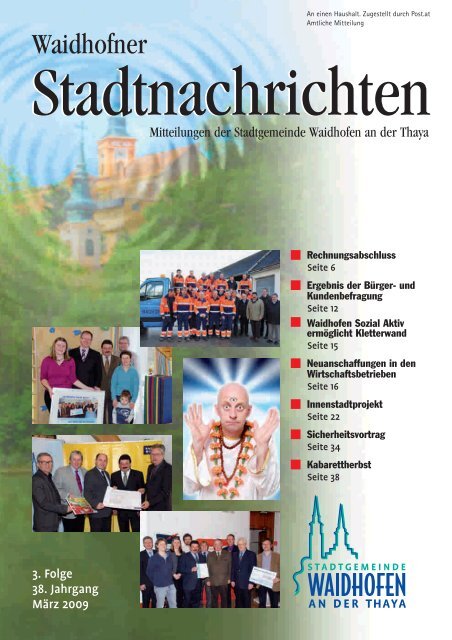 Waidhofner Stadtnachrichten März 2009 - Waidhofen an der Thaya