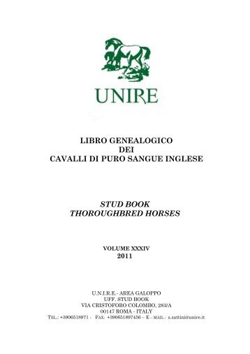 Stud Book 2011 - Unire