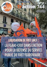 Bulletin de traction FGAAC-CFDT n°744 septembre 2024