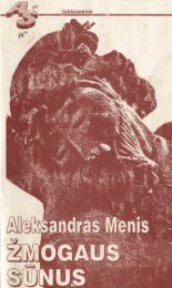 Aleksandras Menis ŽMOGAUS SŪNUS