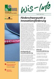 Förderschwerpunkt 3: Innovationsförderung