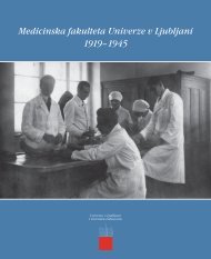 Medicinska fakulteta Univerze v Ljubljani 1919–1945 - Univerza v ...