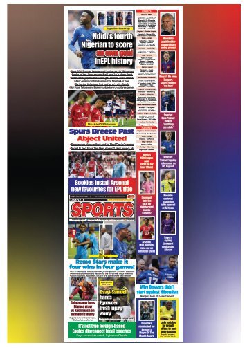 COMPLETE SPORTS - MONDAY, SEPT 30, 2024