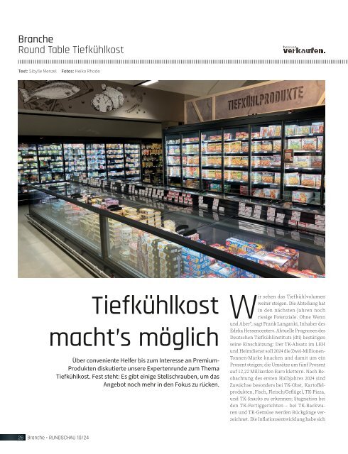 RUNDSCHAU für den Lebensmitteleinzelhandel 10/2024