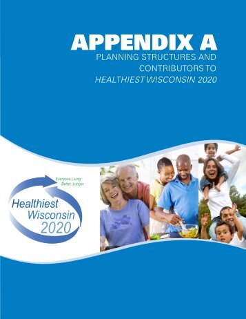 Healthiest Wisconsin 2020 - Wisconsin Department of Health Services