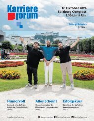 Karriereforum Salzburg Magazin 2024
