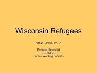 Wisconsin Refugees - Wisconsin Department of Children and Families